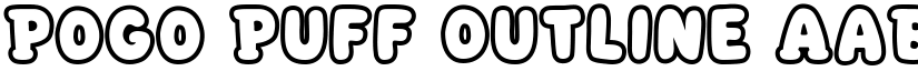 Pogo Puff Outline font download
