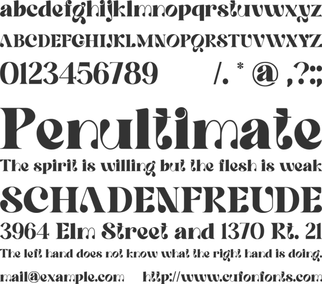 Quowist Display font preview