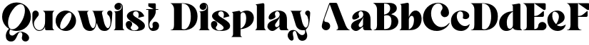 Quowist Display font download