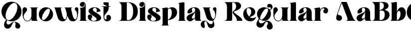 Quowist Display font download