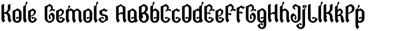 Kole Gemols font download