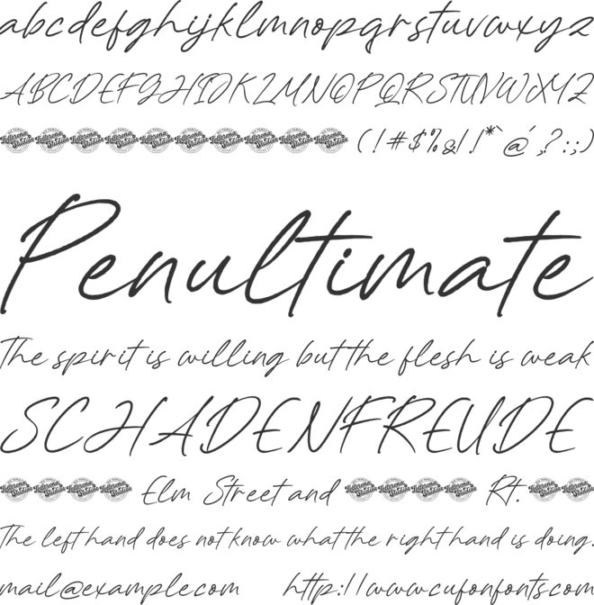 Monletta font preview