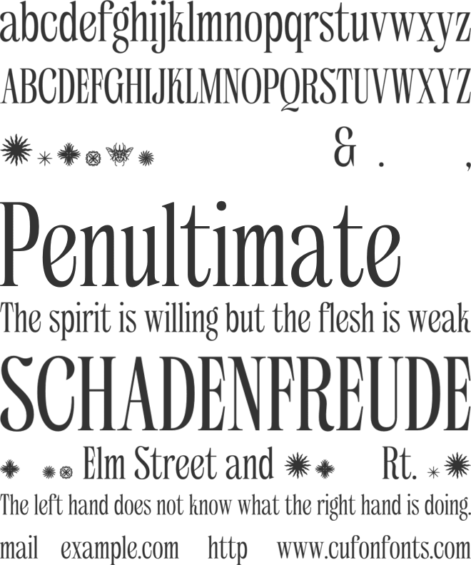 Sicelka font preview