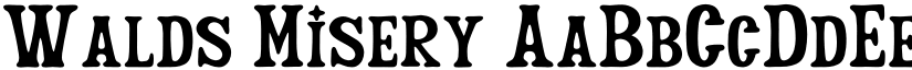 Walds Misery font download