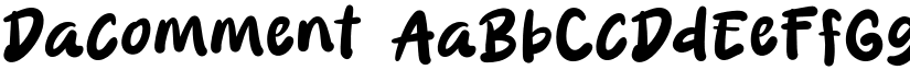 Dacomment font download