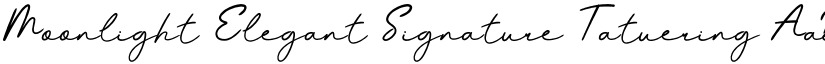 Moonlight Elegant Signature Tatuering font download