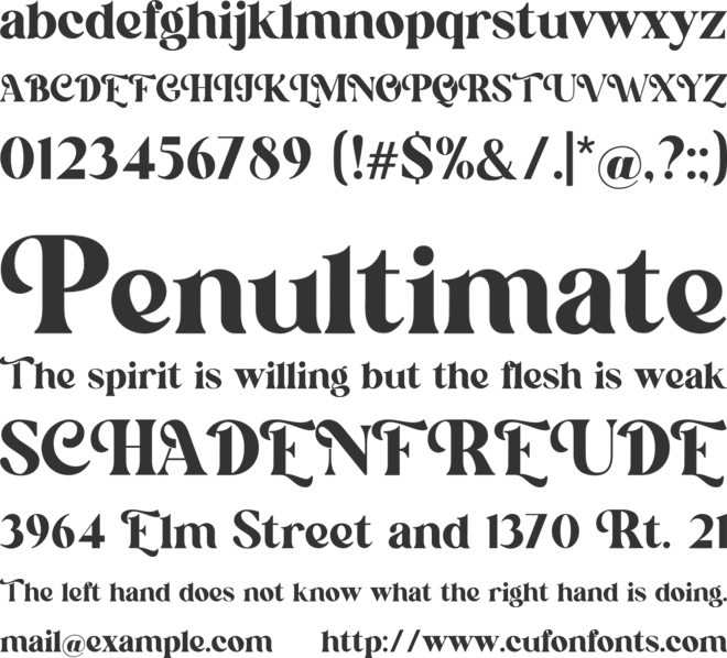 Minggola  Retro Vintage font preview
