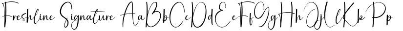 Freshline Signature font download