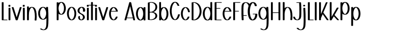 Living Positive font download