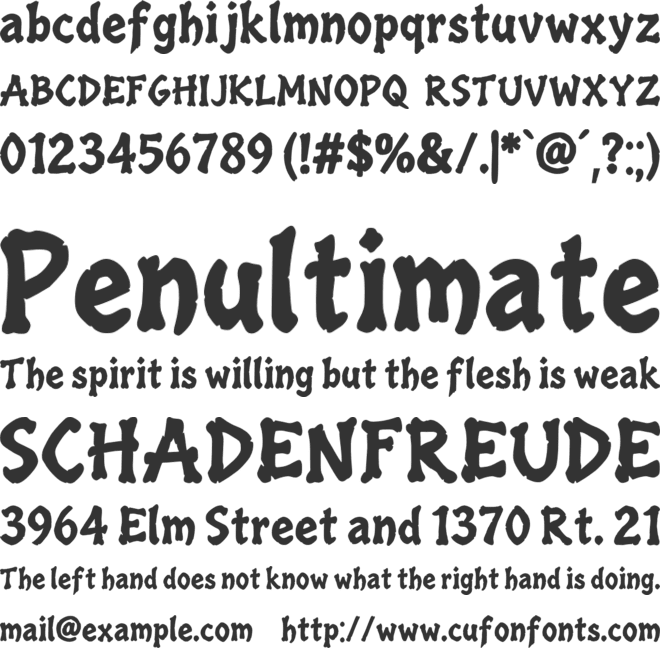 Marrowa font preview