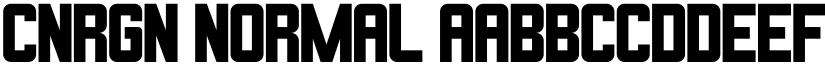 CNRGN Normal font download