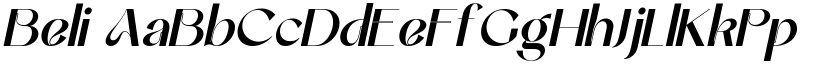 Beli font