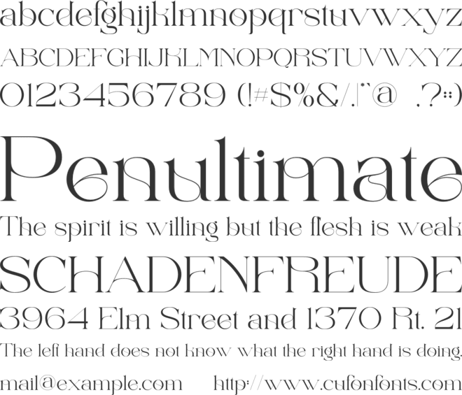 Beikho font preview