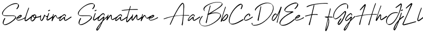 Selovira Signature font download