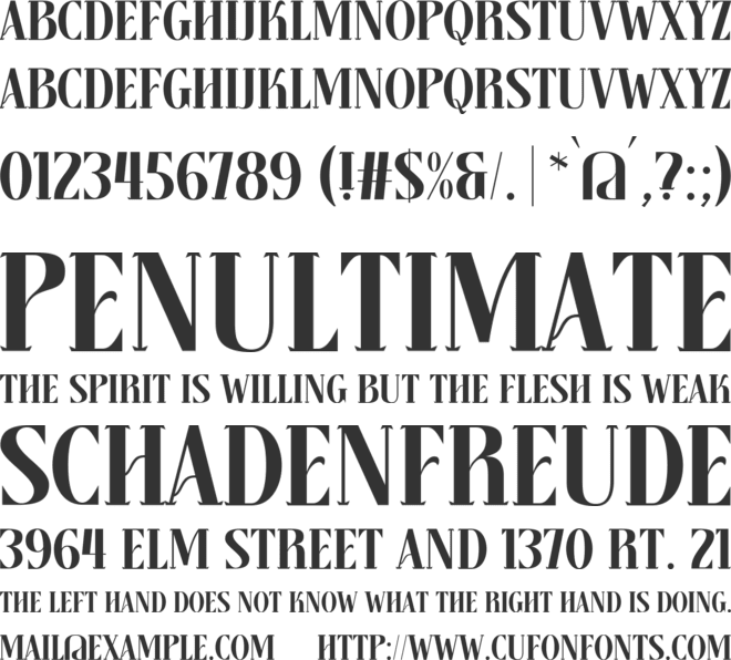 Nothing Anymore font preview
