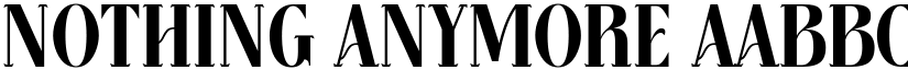 Nothing Anymore font download