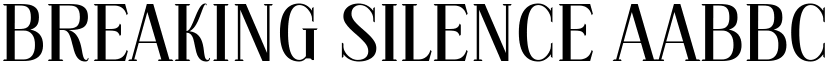 Breaking Silence font download
