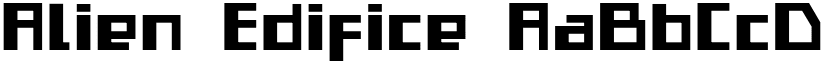 Alien Edifice font