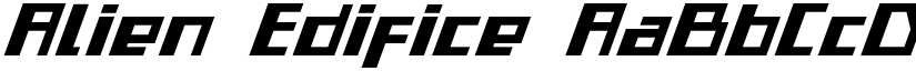 Alien Edifice font