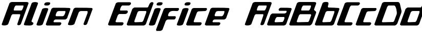 Alien Edifice font