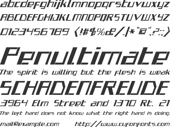 Alien Edifice font preview