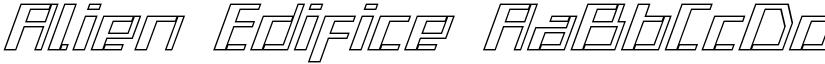 Alien Edifice font