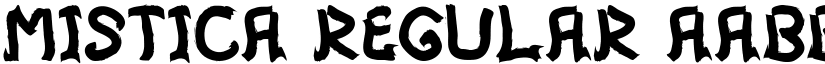 Mistica Regular font