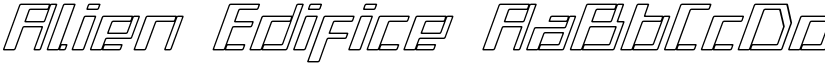 Alien Edifice font