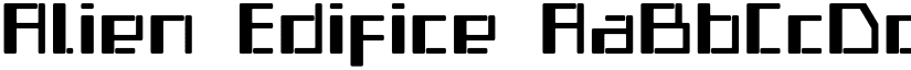 Alien Edifice font