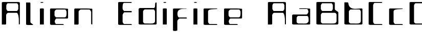 Alien Edifice font