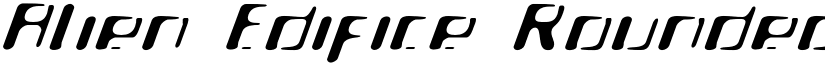 Alien Edifice Rounded Fade font