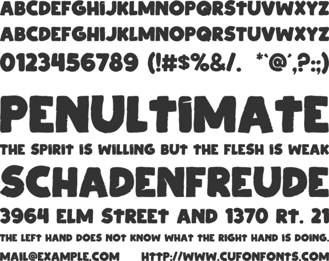 Cipitillo font preview