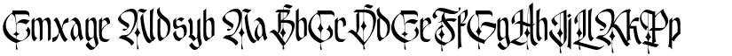 Emxage Aldsyb font download