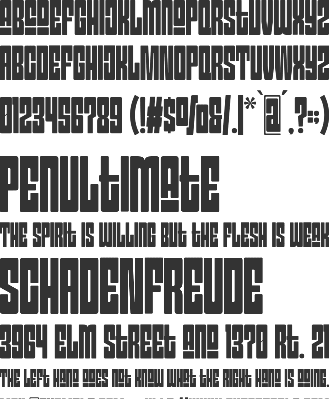 Griche font preview