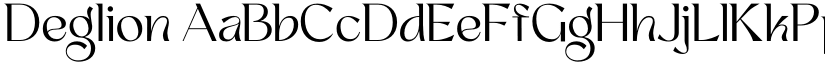 Deglion font download