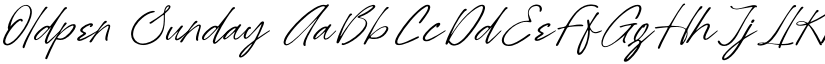 Oldpen Sunday font download