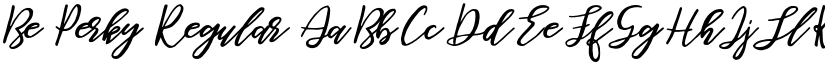Be Perky Regular font