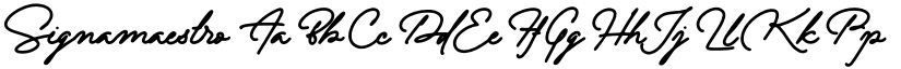 Signamaestro font download