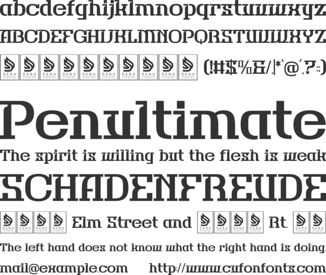 Orsted font preview