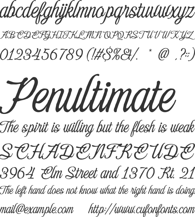 Eleven Hockey font preview