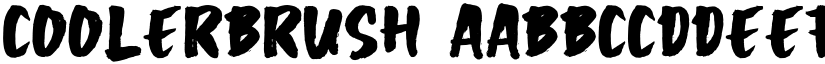 COOLERBRUSH font download