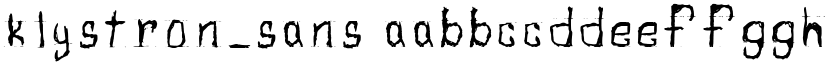 Klystron_sans font download