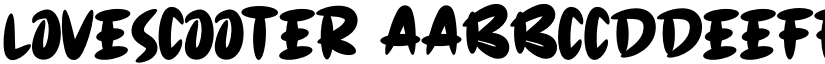 LOVESCOOTER font download