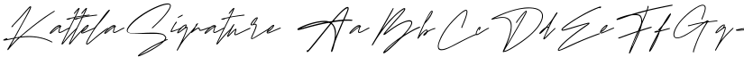 KattelaSignature font