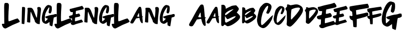 LingLengLang font