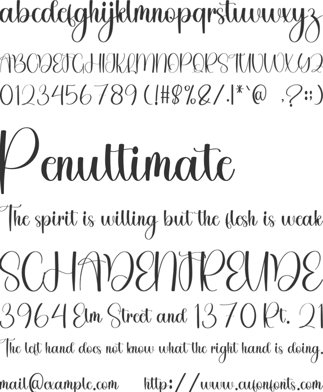 Dumpling font preview