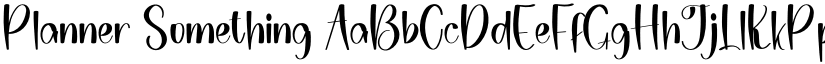 Planner Something font download