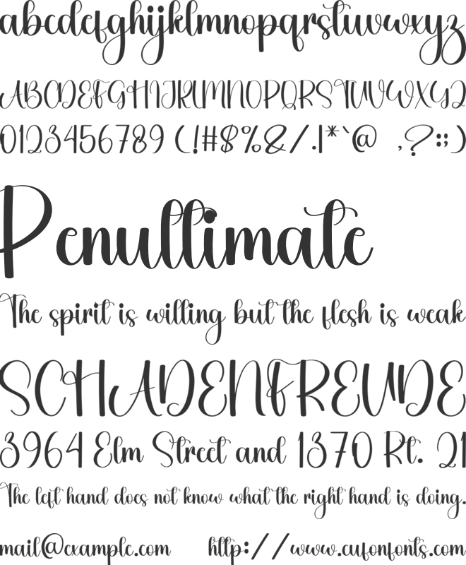 Bright Adventure font preview