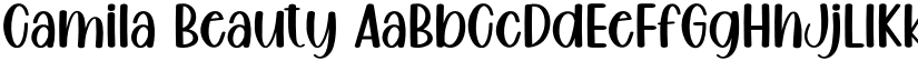 Camila Beauty font
