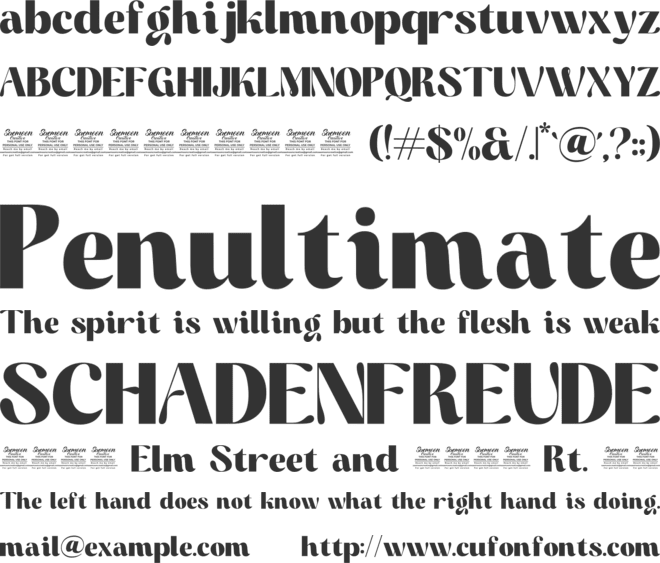 Mighty Monte Personal Use Only font preview
